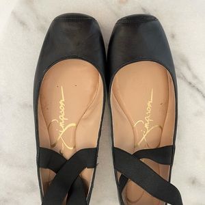 Jessica Simpson Black Ballet Flats 9.5